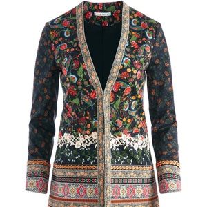 Alice+Olivia Chriselle paradise-print blazer